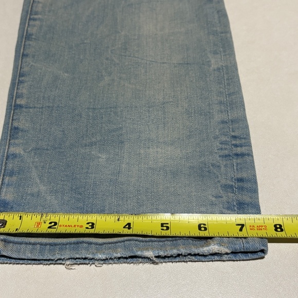 Jordan Craig Men Collins Distressed Ripped Denim Jeans 34/34 Blue Legacy Stretch - Picture 11 of 16